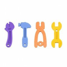 Baby Teether Educational Silicone Toy Newborn 0 12 Month Babies Care Rattle Teether for Kids Exercise Teeth Cartoon Style Toys