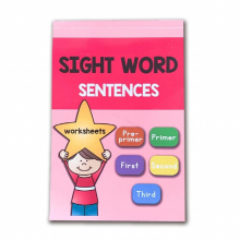225 Pages/Book Educational Toys Children Learn English Homework Sight Word Sentence Interactive Phonics Practice Workbook