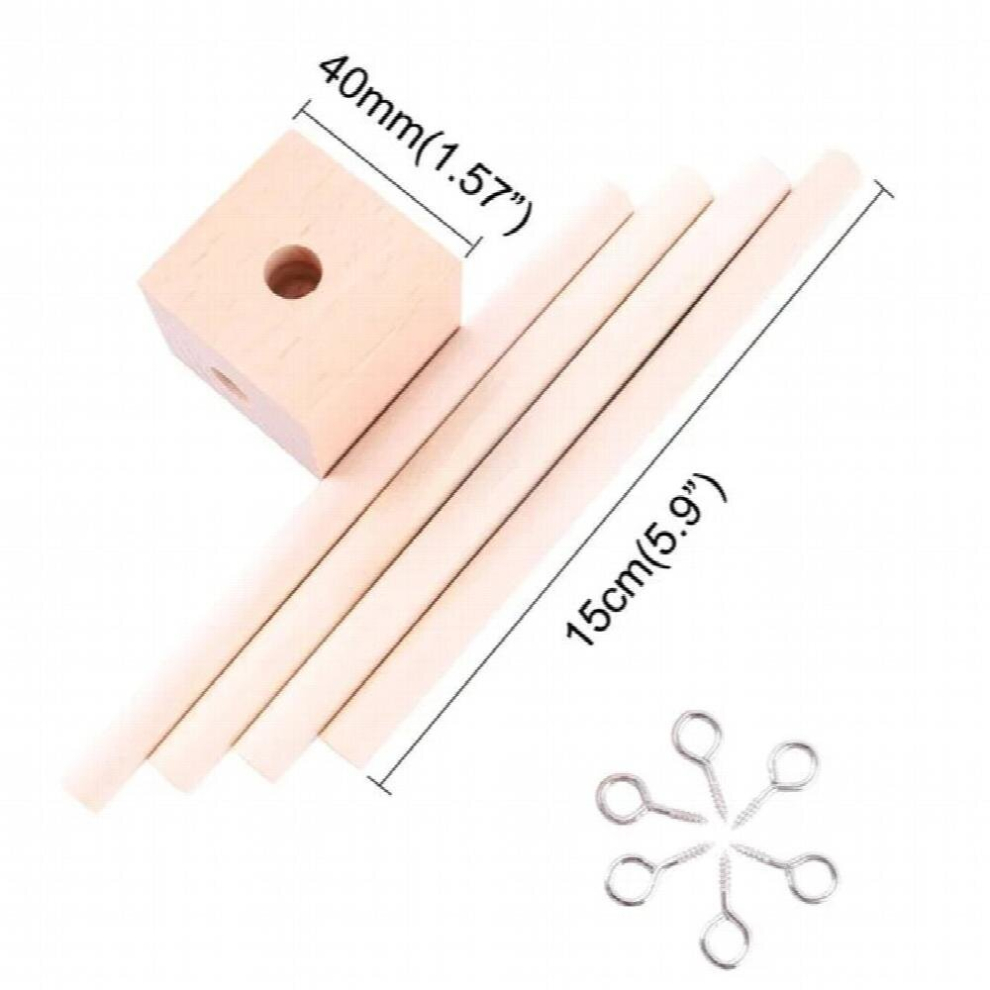 1Set Baby Hanger Baby Mobile Crib Hanger Frame Bed bell wooden Mobile Crib Hanger DIY Crafts Frame Mobile Holder Newborn