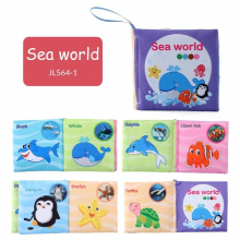 Montessori Baby Soft Cloth Book For Kids In English Newborn Stroller Hanging Washable Toy Babies Early Learning Educational Book