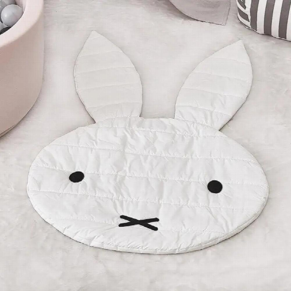 Baby Play Mats Game Pad Infant Crawling Pads Carpet Canvas Cotton Decorative Rabbit Play Blanket 42 Inch Soft Baby Activity Mats