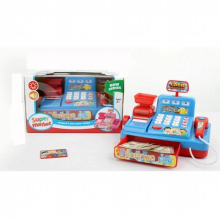 Intelligence For Children Multifunctional Simulation Supermarket Cash Register Toy Get Married Music Cashier With Lights
