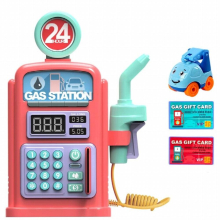 Childrens Fantasy Gas Station Toy Little Boy Car Self-help Simulation Gas Station Children Play House Toys Can Sound