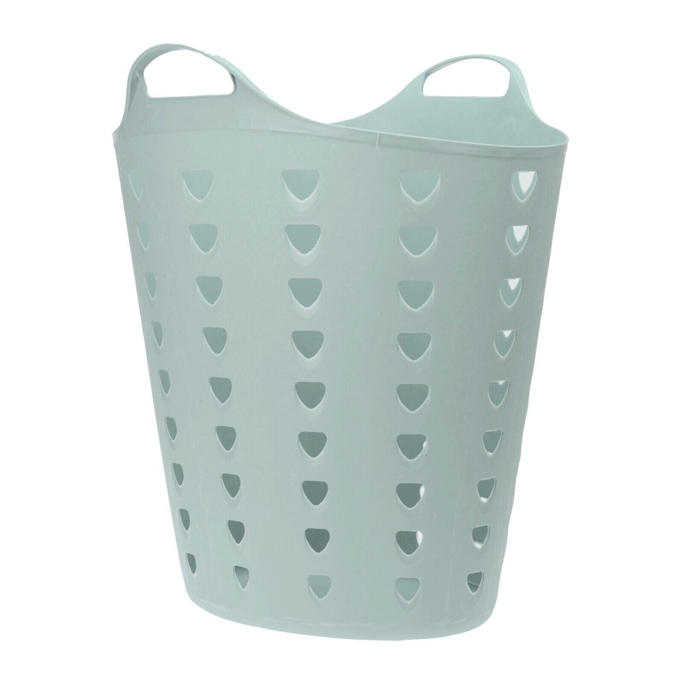 (60L Flexible Plastic Laundry Basket Flexi Large Tall Washing Clothes Storage Bag) 60L Flexible Plastic Laundry Basket Flexi Large