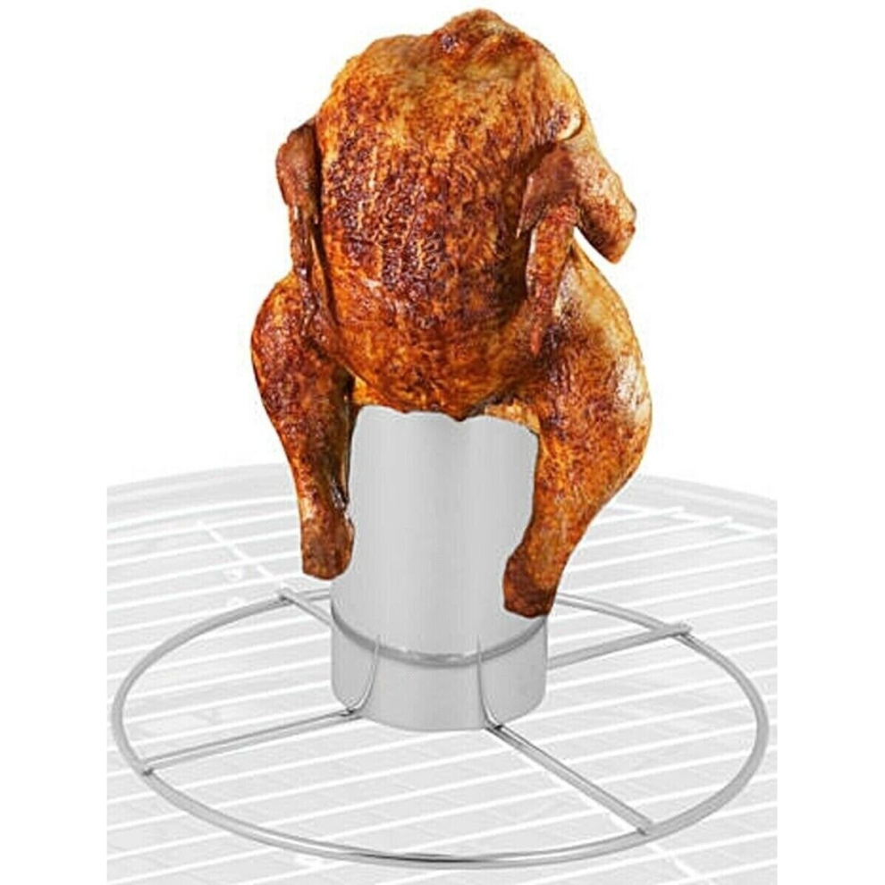BARBECUE BBQ BEER CAN CHICKEN ROASTER VERTICAL CHICKEN GRILL COOK