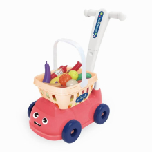 Children Pretend Play House Toy Supermarket Shopping Cart Simulation Plastic Vegetables Food Classic Educational Toys for Kids