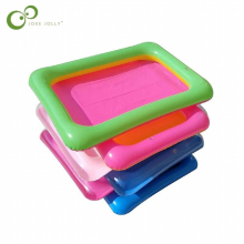 1pcs Pvc inflatable sand table fishing toy mini inflatable pool air cushion inflatable tray Party Childrens Gift Decoration
