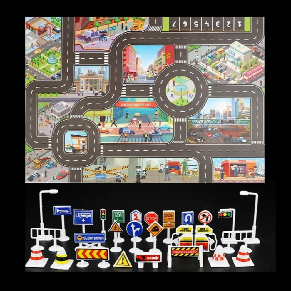 City Traffic Car Park Mat Play Kids Rug Developing Baby Crawling Mat Play Game Mat Toys Children Mat Playmat Puzzles