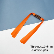 3pcs/6pcs Powerful Resilient Rubber Flat Elastic Band for Slingshot Catapult Latex Tape Outdoor Shooting Accessories 0.5mm-1.2mm