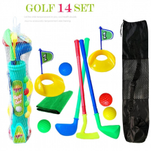 Sports Toys Game Golf Pro Set Toy with Bag for Kids Clubs Flags Practice Balls Upgraded Junior Golf 24 inch Training Stainless