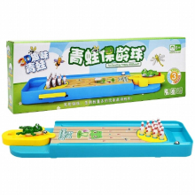 Desktop Mini Bowling Table Pinball Game Frog Bowling Toy Set Gift for Kids Party Bar Indoor Outdoor PR