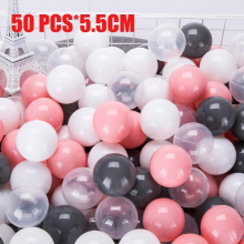 50/100 Pcs Eco-Friendly Colorful Ball Pit Soft Plastic Ocean Ball Water Pool Ocean Wave Ball Outdoor Toys For Children Kids Baby