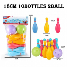 Children PU Solid Bowling Game Set Colorful Pattern Bowling Supplies Sports Bowling Game Parent-child Interactive Indoor Sports