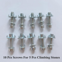 10 Pcs Toys for Kids Rock Plastic Wood Wall Climbing Stones Kids Toys Games Climbing Wall Hand Feet Holds Grip Kits Child Game