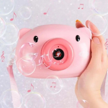 Children Outdoor Toys Summer Wedding Bubble Blower Girl Automatic Soap Bubble Machine Toy Boy Simulation Camera