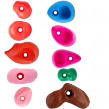 10pcs Wall Stones Grip Indoor Outdoor Toys Hand Feet Holds Children Kids Small Assorted Playground Backyard Climbing Rock Set