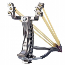 Shooting Fish Folding Slingshot with Wrist Support Strong High-precision Rubber Belt Outdoor Shooting Competitive Sports