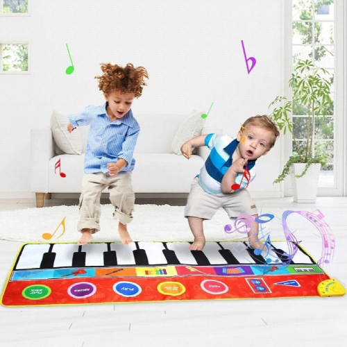 Childrens Simulation for Play Toys Dance Portable Polyester Piano Mat 1