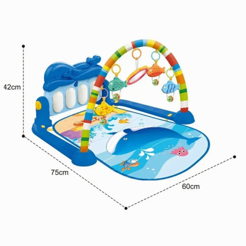 Baby Music Rack Baby Activity Gym Play Mat Kid Rug Puzzle Carpet Piano Keyboard Infant Playmat Early Education Gym Crawling