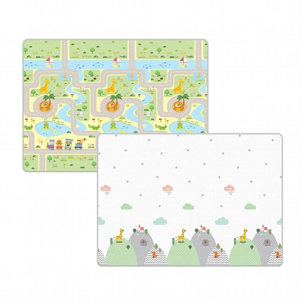 Large Baby Play Mat Floor Mat Baby Crawling Mats 71 Inch x 47 Inch Waterproof Reversible Foldable Foam Playmat