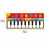 Childrens Simulation for Play Toys Dance Portable Polyester Piano Mat 6