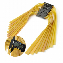 3/6/9 Pcs 1.5 Mm Flat Thickened Natural Rubber Band Outdoor Slingshot Shooting Accessories Funny Shooting