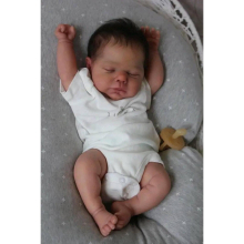 Reborn Baby Silicone Soft Body Real Rooted Hair Toddler Boy Doll lifelike Newborn Flexible 3D Skin Tone with Veins premie Toy