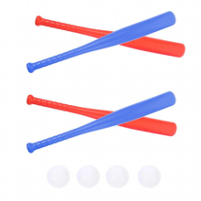 baseball bat toys 4 set with 4 baseball bats and 4 baseballs portable baseball outdoor sports game parent- child