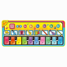 148x60cm Kids Multifunction Musical Piano Mat 8 Instrument Sound 10 Keys Soft Keyboard Playing Carpet Dance Rug Educational Toys