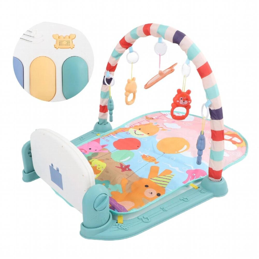 Gym Mat Infant Kick Piano Motor Skills Development Skin Friendly Breathable Detachable Music Newborn Play Mat for Early