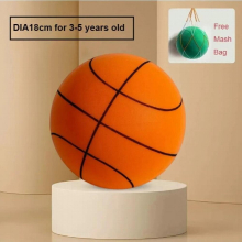 Silent basketball Size 7 Squeezable Mute Bouncing Basketball Indoor Silent Ball Foam Basketball Bounce Football Sports Toys