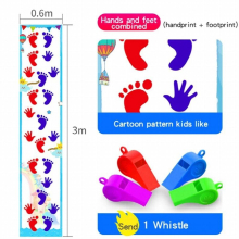 Kids Hand And Feet Game Jumping Carpet Mat Children Jump Lattice Pad Kindergarten Team Game Indoor Outdoor Training Toy