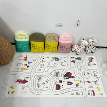 ins Nordic Highway Map Game Mat Car Games Toy Play Mat Kids Photography Photo Props Floor Mat