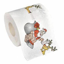 Navidad Santa Claus Reindeer Christmas Toilet Paper Christmas Decorations for Home Christmas Ornaments Noel Year