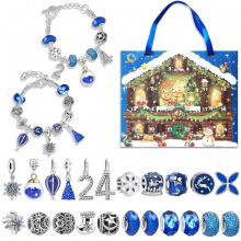 24 Days DIY Advent Calendar Jewelry Jewelry Bracelets Set for Girls Kids Countdown Christmas Advent Calendar