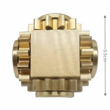 Manual Rotator Brass 4-Gear Fidget Spinner Gear Leisure Decompression Toy Funny Adult Children Relieve Anxiety Christmas Gift