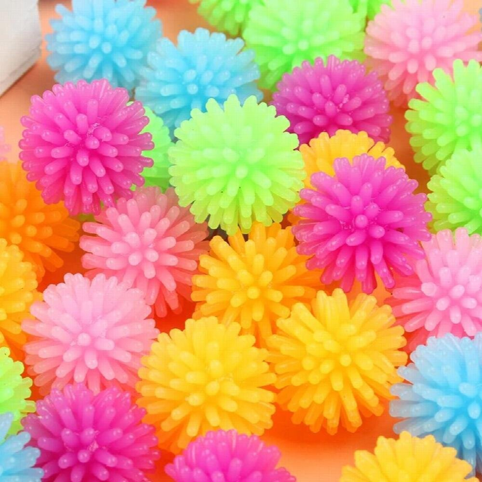 10PCS TPR Bayberry Ball Hedgehog Mini Massage Ball For Yoga Foot Massage Ball Vent Decompression Soft Squishy Squeeze Fidget Toy