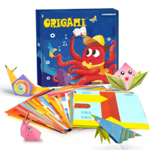 Colorful Origami Paper Kit Manual Fun Origami Set For Kids Childrens Angel Fun English Origami Paper Cut Toys Handicrafts