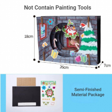 Kids DIY Craft Toys Xmas Kids Crafts Drawing Toy Dinosaur Painting Kit Educational Toys for Children Christmas