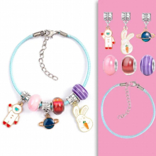 DIY Beaded Bracelet Set Jewelry Making Kits Charm Bracelet Present For Kids Girls Toys for 3 5 7 9 11