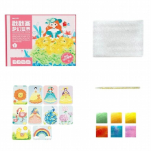Fantasy DIY Hand-Painted Dress-up Poking Fun Princess Replacement Sticker Book Children Painting Toys Girl