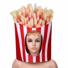 4XBD Funny Carnival Fruit Cap Mask Halloween Party Cosplay Headgear Hood Hat
