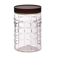 (1200ml) PET Clear Plastic Jar Dry Food Storage Canister