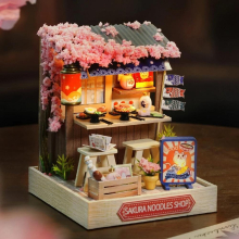 Baby House Mini Doll House DIY Small House Kit Making Room Toys, Home Bedroom Decorations with Furniture, Wooden Craft