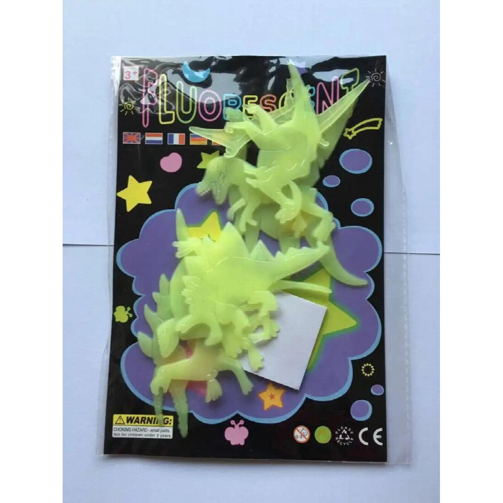5set 9pcs Glow Wall Paste Foreign Trade Luminous Cartoon Dinosaur Decorative Wall Paste