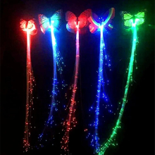 (1pc random color White-3pc) 1/5PCS LED Flashing Hair Braid Glowing Luminescent Hairpin Novetly Hair Ornament Girls Led Toys Year Party Toys