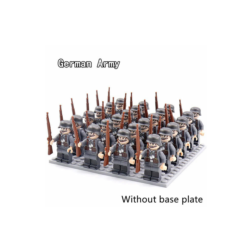 Photos - Action Figures / Transformers  24pcs/lot WW2 Military Soldier Array Soviet US UK China Building Blocks Bricks Figures Children's War(M Without base plate)