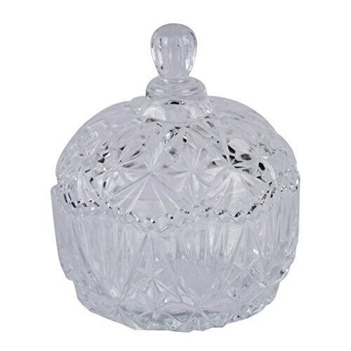 Qianli Pineapple Shape Crystal Effect Design Glass Sugar Serving Bowl