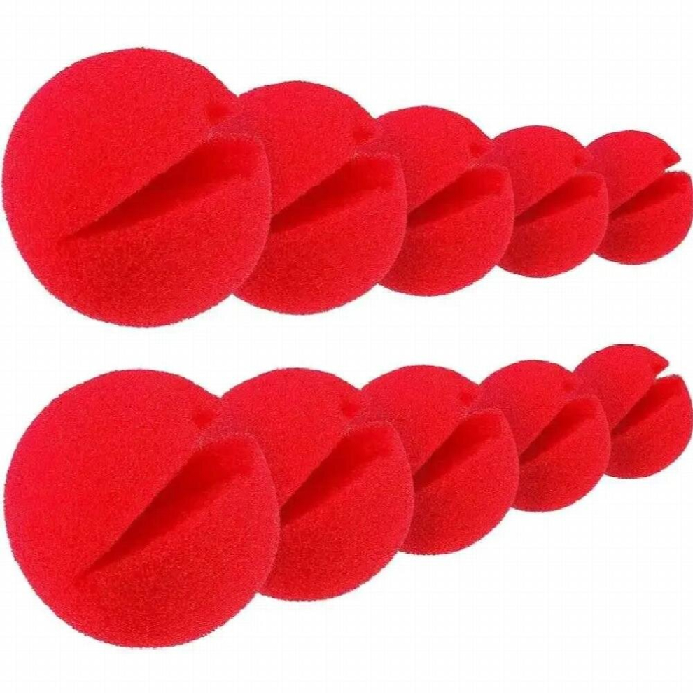 10pc Red Foam Sponge Noses Novelty Cosplay Nose Clown Nose for Christmas Comic Costume Party Favors Magic Dress Circus Kid Adult