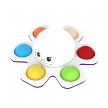 1PCS Anti Stress Push Bubble Fidget Spinner Face-Changing Sensory Toy Push popete Spiner Stress Relief Fidget Toys For Kids